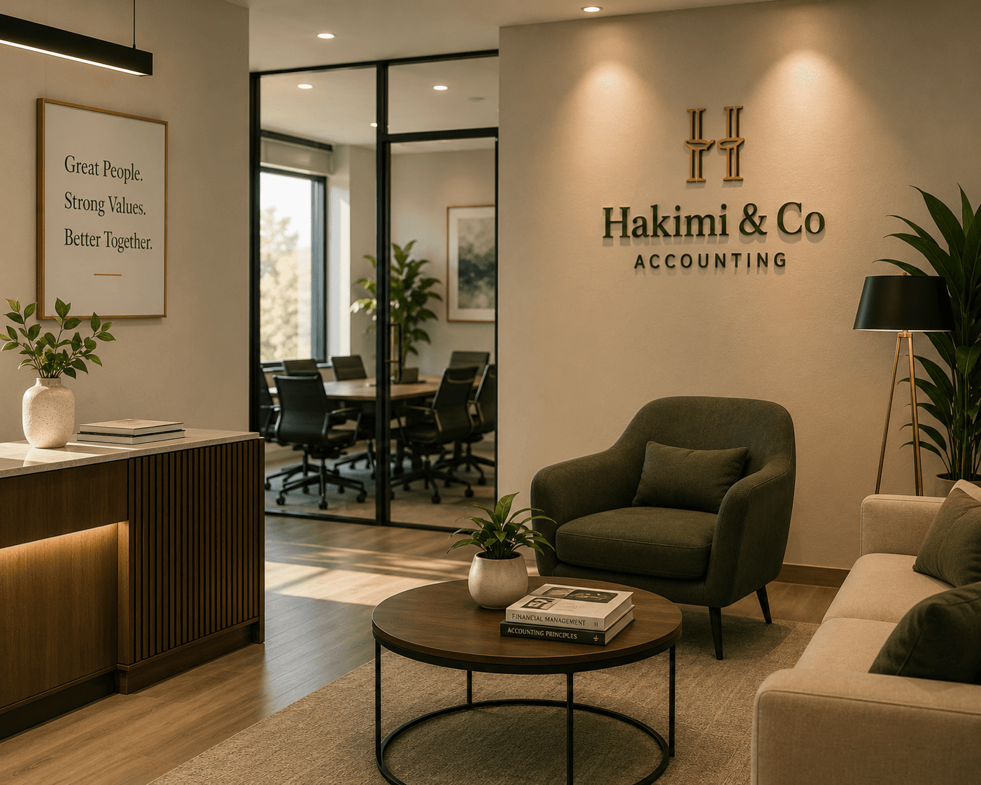 Hakimi and Co office waiting area